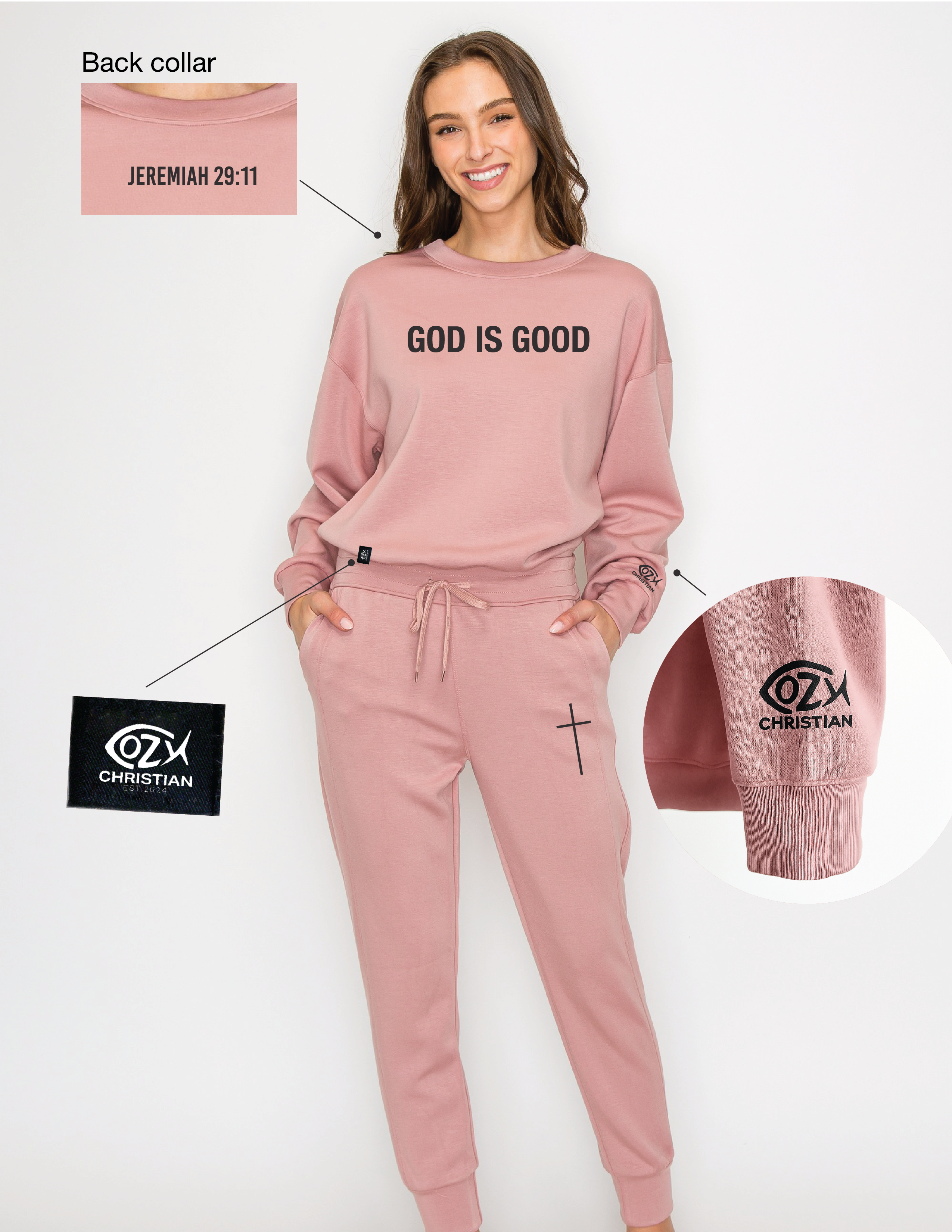 Blush Sweat Set