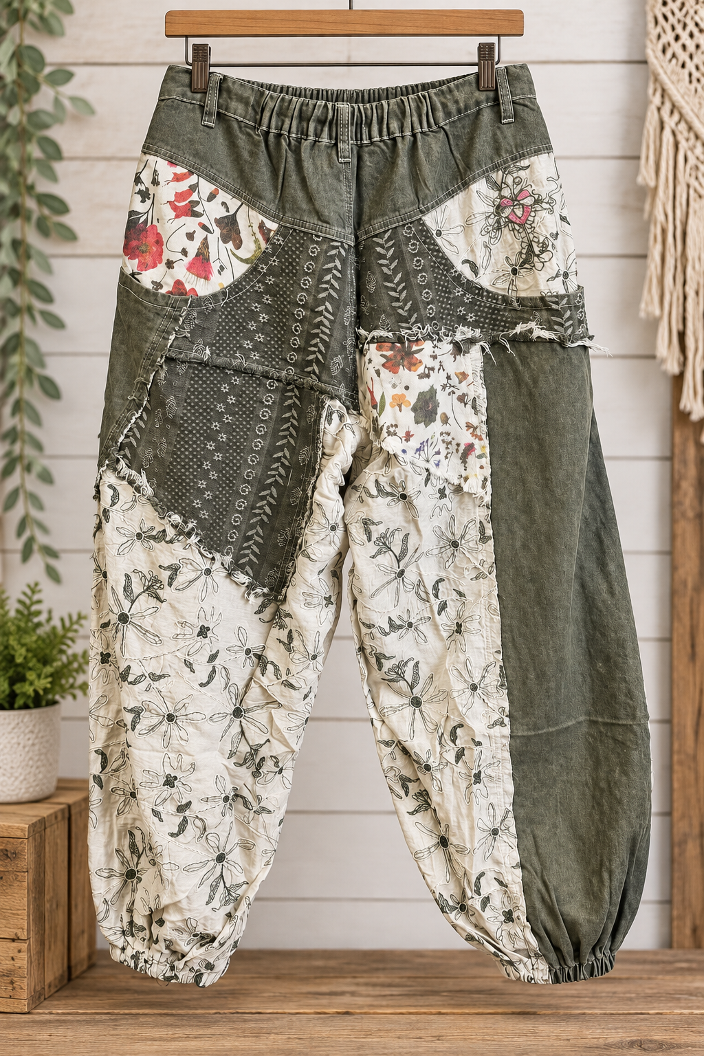 Cozy Christian® x POL — “Proverbs 31:25” Patchwork Pants